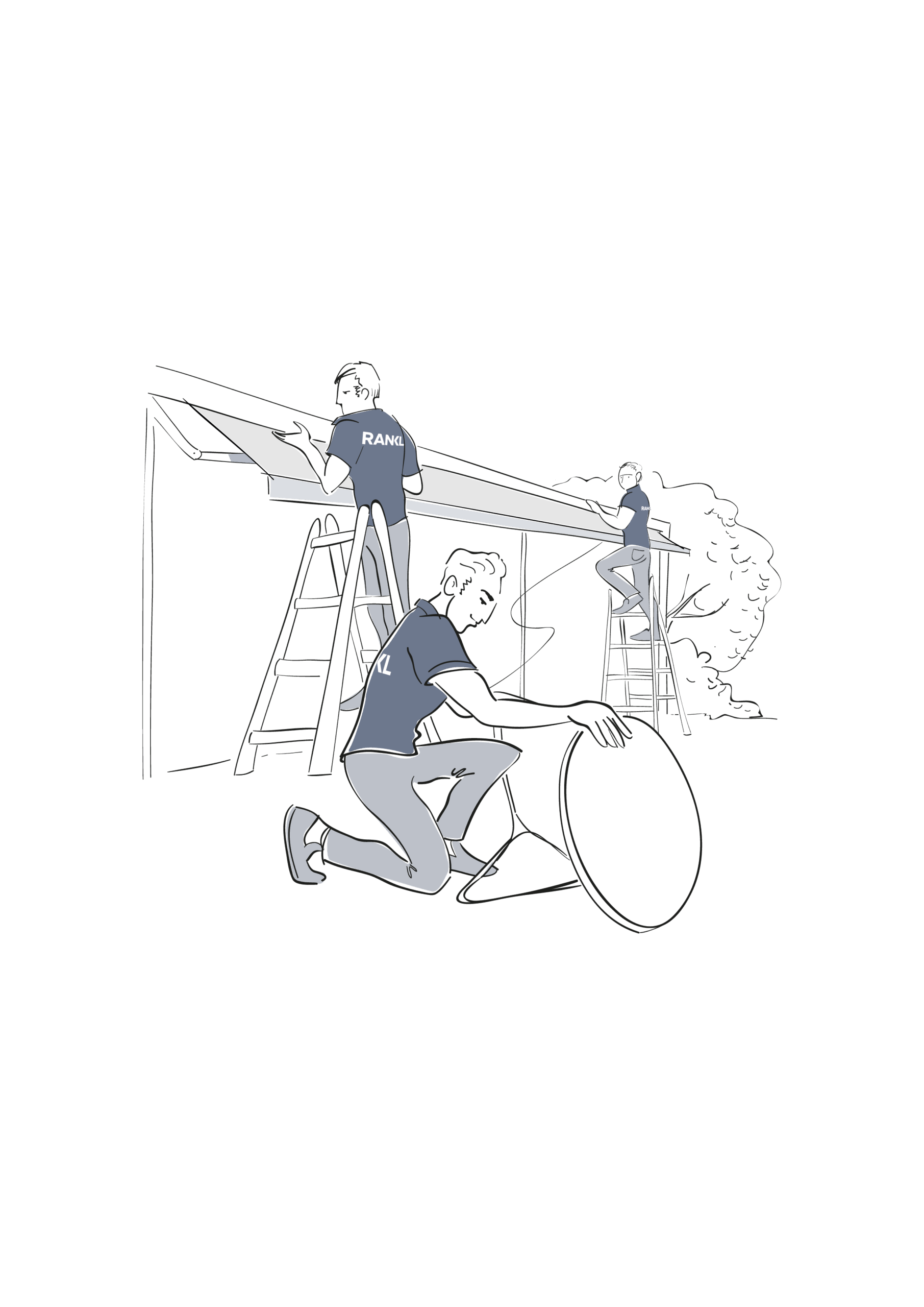 Illustration professionelle Montage RANKL Sonnenschutz